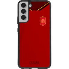 Samsung Galaxy S22+ Case Hülle - Silikon schwarz Spanien 2022 personalisierbares Fußballtrikot
