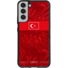 Coque Samsung Galaxy S22+ - Silicone rigide noir Maillot de football Turquie 2026 personnalisable
