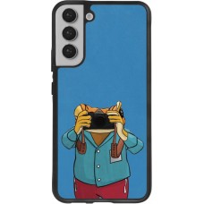 Coque Samsung Galaxy S22+ - Silicone rigide noir Frog with camera DTMF