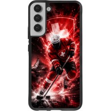Coque Samsung Galaxy S22+ - Silicone rigide noir Hockey World Championship Player