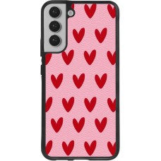 Samsung Galaxy S22+ Case Hülle - Silikon schwarz Saint Valentines Day 26 Pattern heart