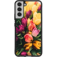 Coque Samsung Galaxy S22+ - Silicone rigide noir Bouquet of tulips 2026