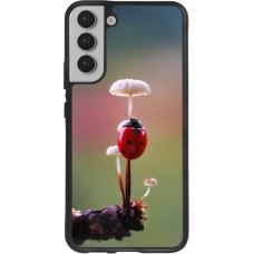 Coque Samsung Galaxy S22+ - Silicone rigide noir Ladybird on a mushroom 2026