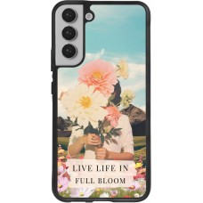 Coque Samsung Galaxy S22+ - Silicone rigide noir Live life in full moon 2026