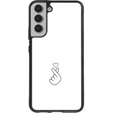 Samsung Galaxy S22+ Case Hülle - Silikon schwarz Valentine 2024 heart by Millennials