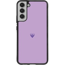 Samsung Galaxy S22+ Case Hülle - Silikon schwarz Valentine 2023 purpule single heart