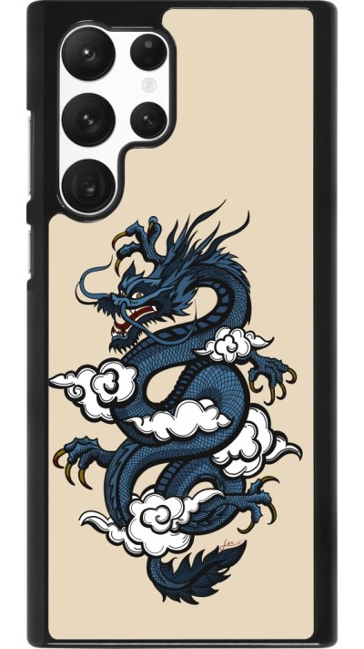 Coque Samsung Galaxy S22 Ultra - Blue Dragon Tattoo Coque Samsung Galaxy S22 Ultra - Blue Dragon Tattoo