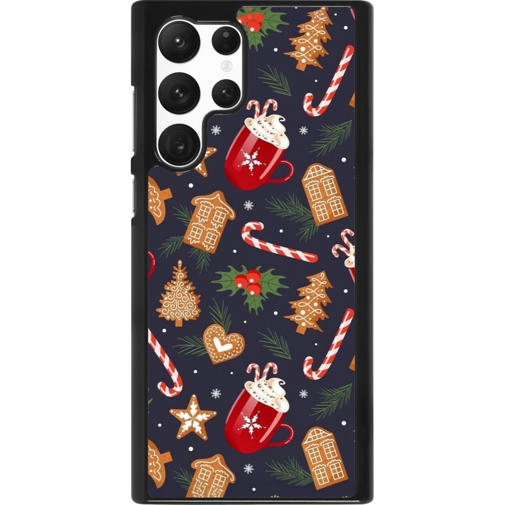 Coque Samsung Galaxy S22 Ultra - Christmas 25 Pattern Gingerbread House