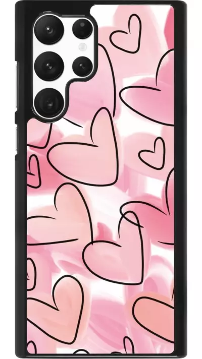 Coque Samsung Galaxy S22 Ultra - Easter 2023 pink hearts