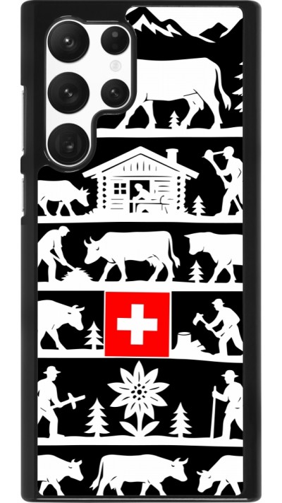 Coque Samsung Galaxy S22 Ultra - Poya Suisse 1 noir