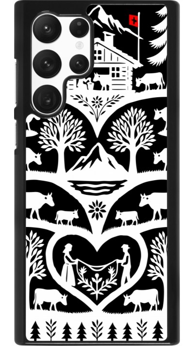 Coque Samsung Galaxy S22 Ultra - Poya Suisse 2 noir