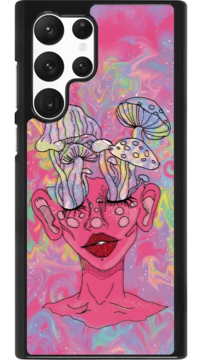 Coque Samsung Galaxy S22 Ultra - Psychedelic pink mushroom