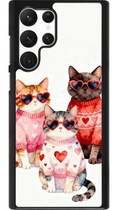 Coque Samsung Galaxy S22 Ultra - Saint Valentines Day 26 Cat Love