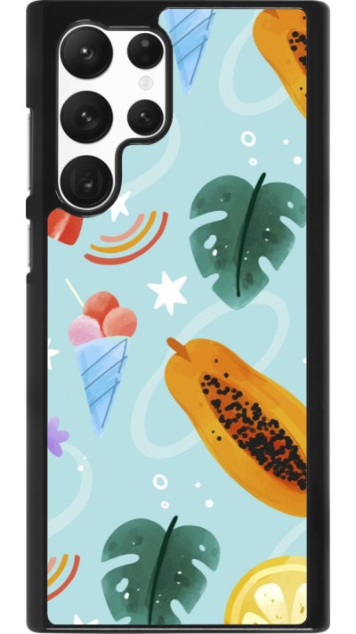 Coque Samsung Galaxy S22 Ultra - Summer 2025 Pattern papaya
