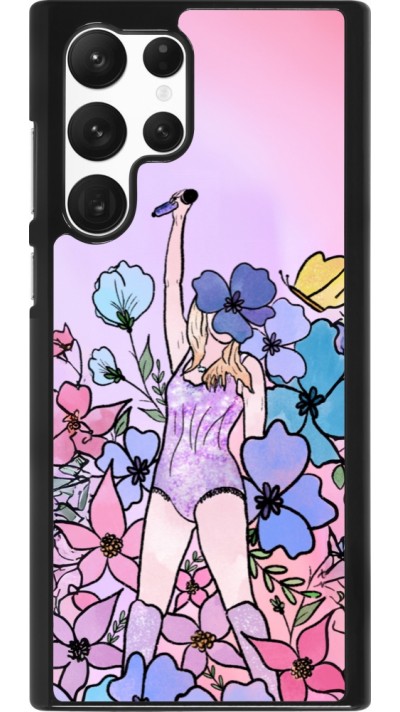 Coque Samsung Galaxy S22 Ultra - Taylor Swift Sketch - Pink