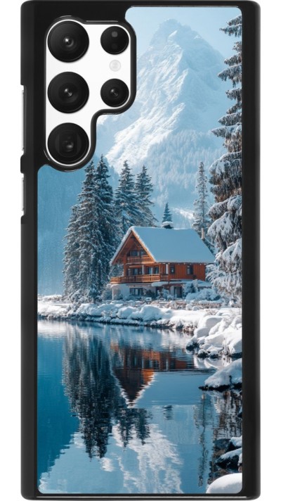 Coque Samsung Galaxy S22 Ultra - Winter 25 Winter house forest day