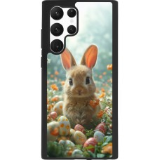 Coque Samsung Galaxy S22 Ultra - Silicone rigide noir Easter 2026 Rabbit in the garden