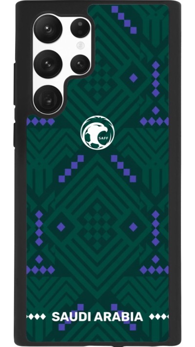 Samsung Galaxy S22 Ultra Case Hülle - Silikon schwarz Saudi Arabien 2026 personalisierbares Fussballtrikot