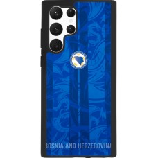 Coque Samsung Galaxy S22 Ultra - Silicone rigide noir Maillot de football Bosnie-Herzégovine 2026 personnalisable
