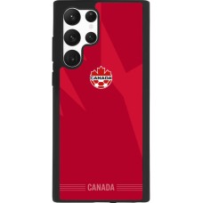 Coque Samsung Galaxy S22 Ultra - Silicone rigide noir Maillot de football Canada 2026 personnalisable