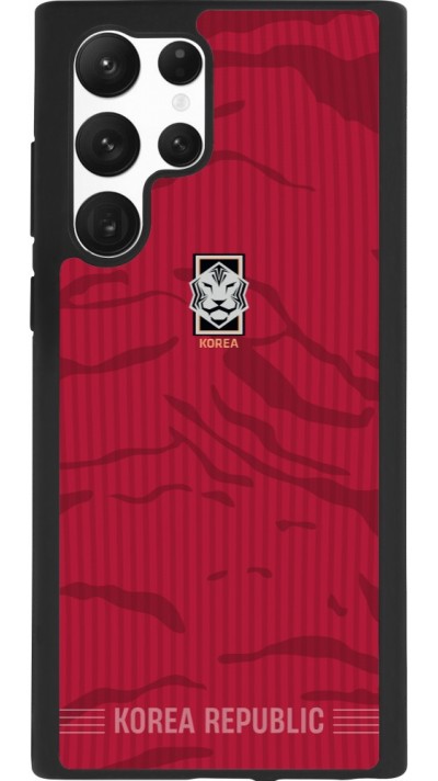 Samsung Galaxy S22 Ultra Case Hülle - Silikon schwarz Südkorea 2026 personalisierbares Fussballtrikot