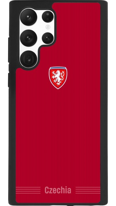 Samsung Galaxy S22 Ultra Case Hülle - Silikon schwarz Tschechische Republik 2026 personalisierbares Fussballtrikot