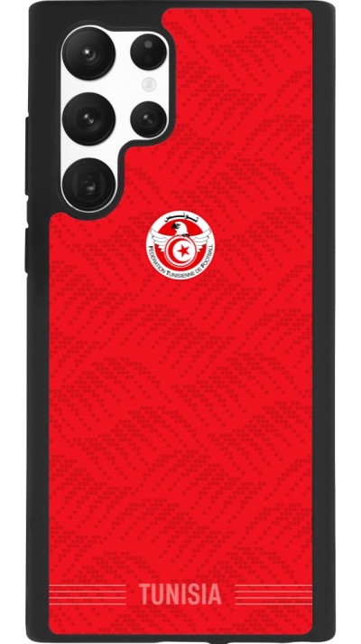 Samsung Galaxy S22 Ultra Case Hülle - Silikon schwarz Tunesien 2026 personalisierbares Fussballtrikot
