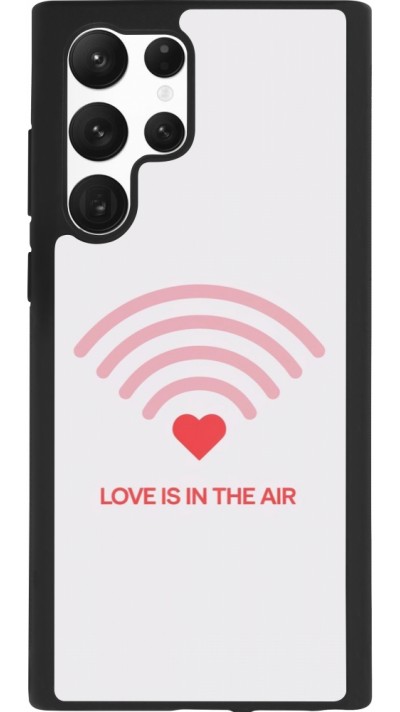 Samsung Galaxy S22 Ultra Case Hülle - Silikon schwarz Saint Valentines Day 26 Love is in the air