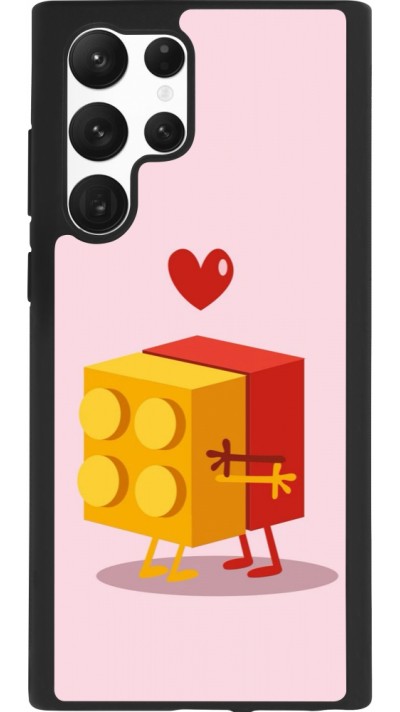 Samsung Galaxy S22 Ultra Case Hülle - Silikon schwarz Saint Valentines Day 26 Puzzle
