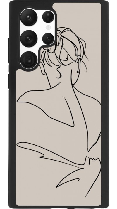 Coque Samsung Galaxy S22 Ultra - Silicone rigide noir Salnikova 05