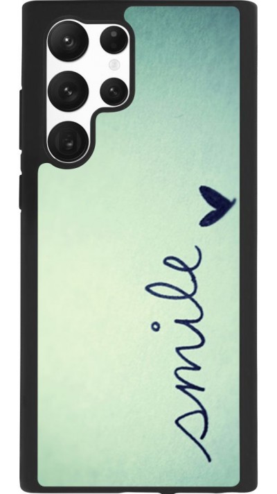 Coque Samsung Galaxy S22 Ultra - Silicone rigide noir Smile