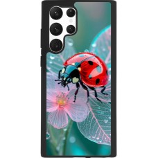 Coque Samsung Galaxy S22 Ultra - Silicone rigide noir Ladybird in bloom Spring 2026