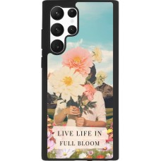 Coque Samsung Galaxy S22 Ultra - Silicone rigide noir Live life in full moon 2026