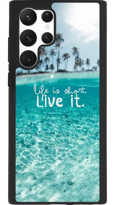 Coque Samsung Galaxy S22 Ultra - Silicone rigide noir Summer 18 24