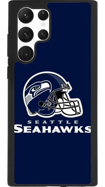 Samsung Galaxy S22 Ultra Case Hülle - Silikon schwarz Super Bowl 26 Seattle 3