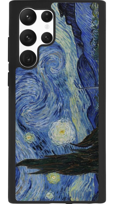 Coque Samsung Galaxy S22 Ultra - Silicone rigide noir Tableau art - La Nuit étoilée - Van Gogh