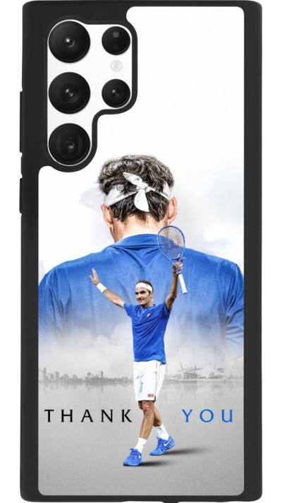 Samsung Galaxy S22 Ultra Case Hülle - Silikon schwarz Thank you Roger