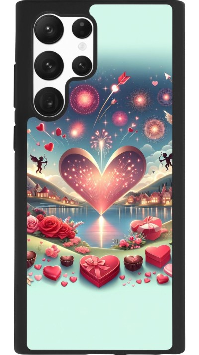 Samsung Galaxy S22 Ultra Case Hülle - Silikon schwarz Valentin 2025 Schick