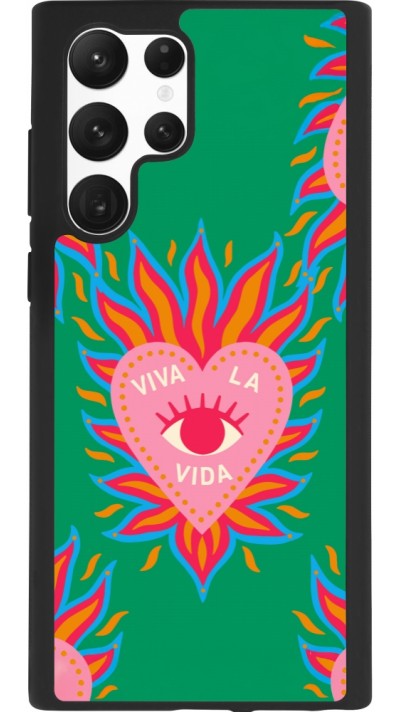 Samsung Galaxy S22 Ultra Case Hülle - Silikon schwarz Viva la vida 2026