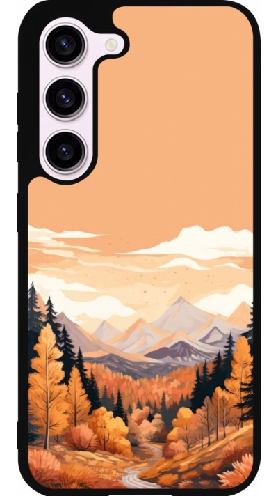 Samsung Galaxy S23 Case Hülle - Silikon schwarz Autumn 25 Mountains