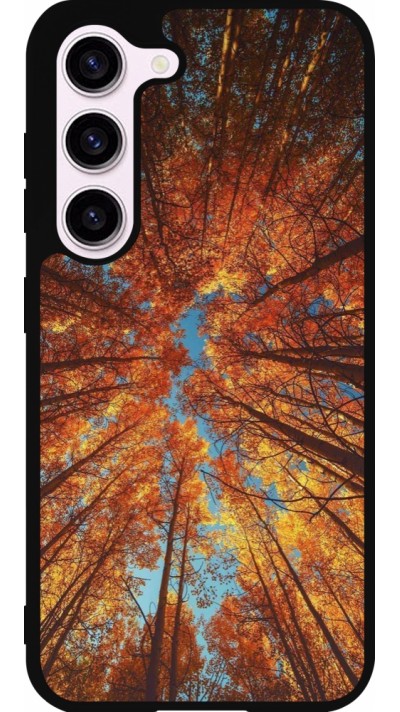 Samsung Galaxy S23 Case Hülle - Silikon schwarz Autumn 25 Trees