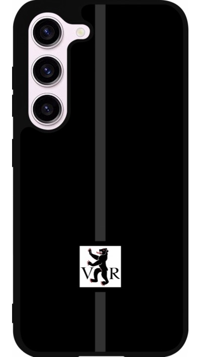 Coque Samsung Galaxy S23 - Silicone rigide noir Canton AR noir