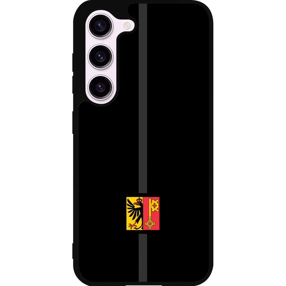 Coque Samsung Galaxy S23 - Silicone rigide noir Canton GE noir