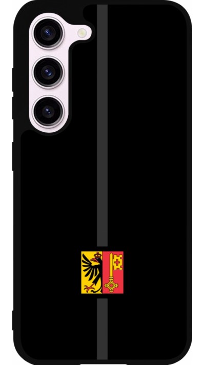 Coque Samsung Galaxy S23 - Silicone rigide noir Canton GE noir