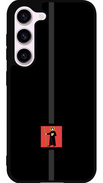 Coque Samsung Galaxy S23 - Silicone rigide noir Canton GL noir