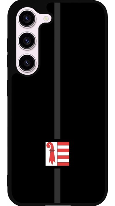 Coque Samsung Galaxy S23 - Silicone rigide noir Canton JU noir
