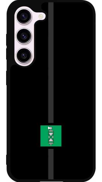 Coque Samsung Galaxy S23 - Silicone rigide noir Canton SG noir