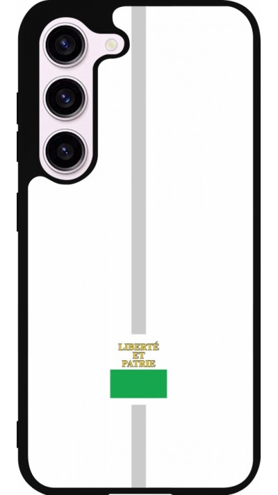 Coque Samsung Galaxy S23 - Silicone rigide noir Canton VD blanc