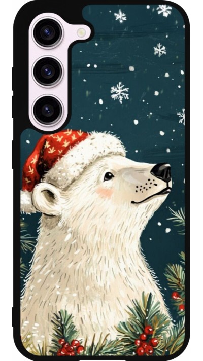 Samsung Galaxy S23 Case Hülle - Silikon schwarz Christmas 25 Bear