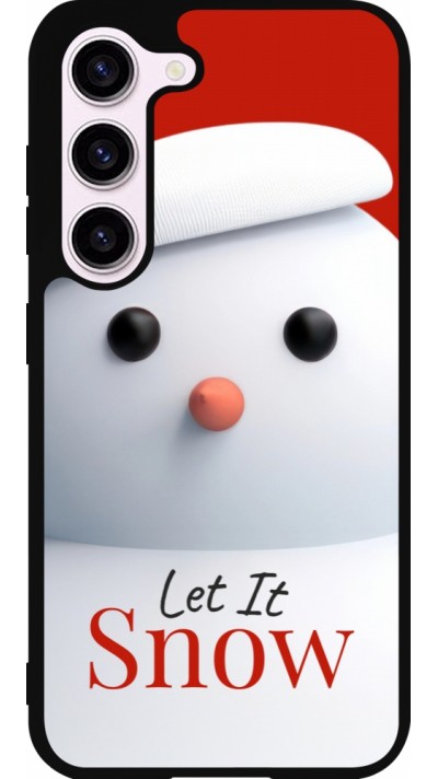 Coque Samsung Galaxy S23 - Silicone rigide noir Christmas 25 Xmas Snowman